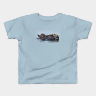 Sea Otters, Wildlife Gifts, Mama and her babe Kids T-Shirt